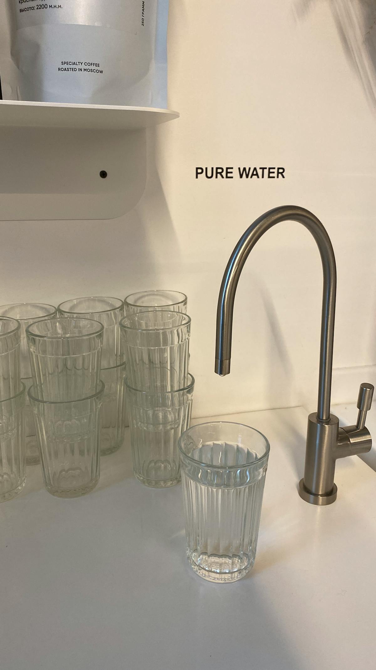 Clear clean glasses showing results of Clack water softener installation Brighton Michigan